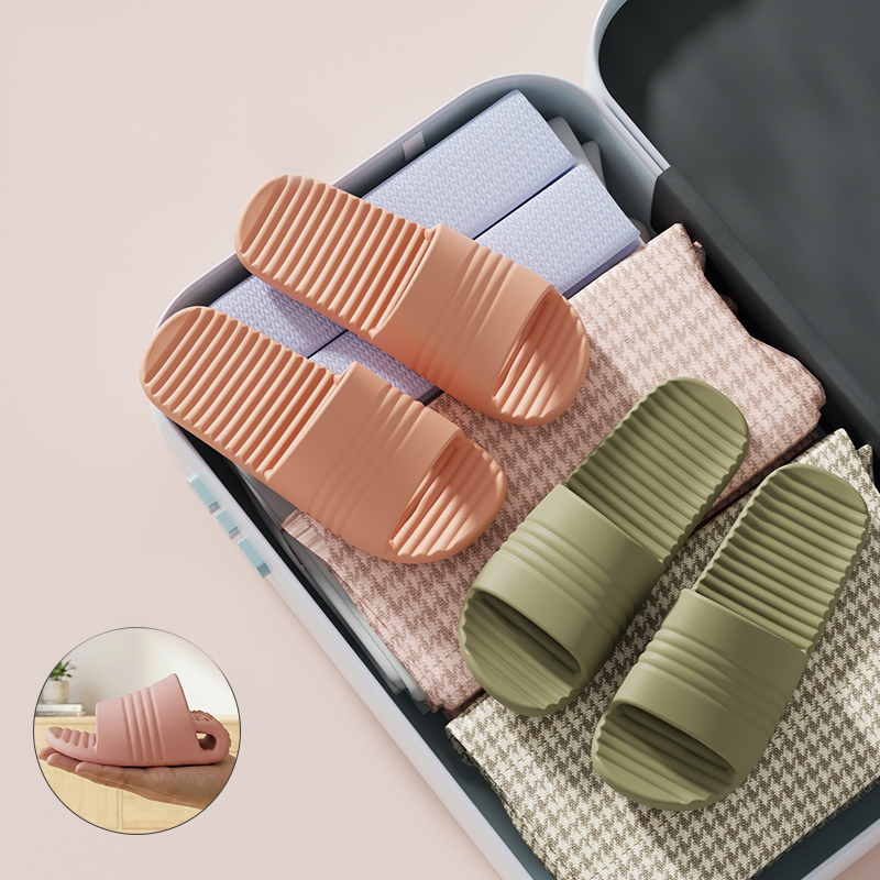 Bathroom Home Improvement - Foldable Travel Slippers Unisex EVA Flip