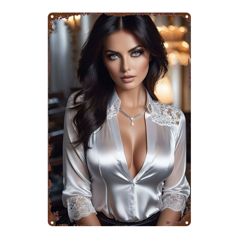 Home Bathroom Wall Art - 2D Metal Wall Art for Women