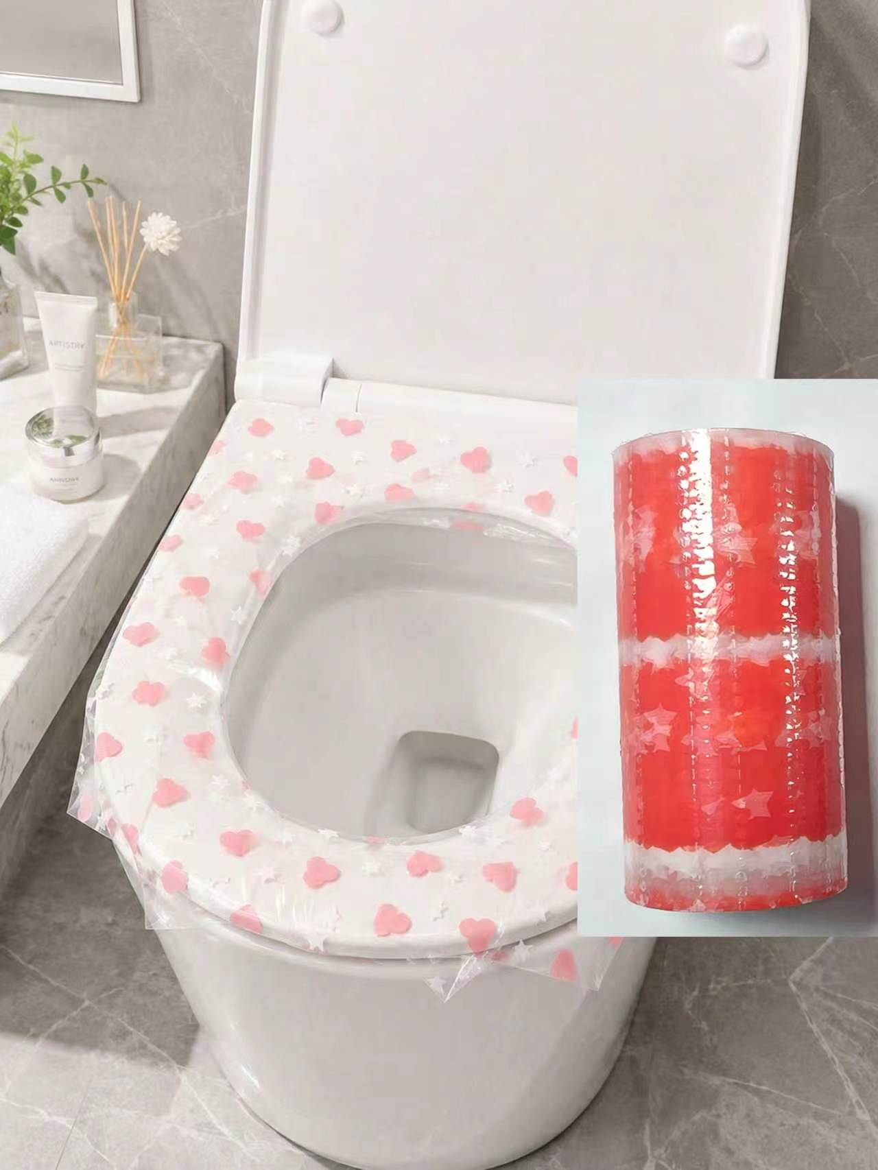 Bathroom Home Improvement - 133pcs/roll disposable toilet seat covers, waterproof