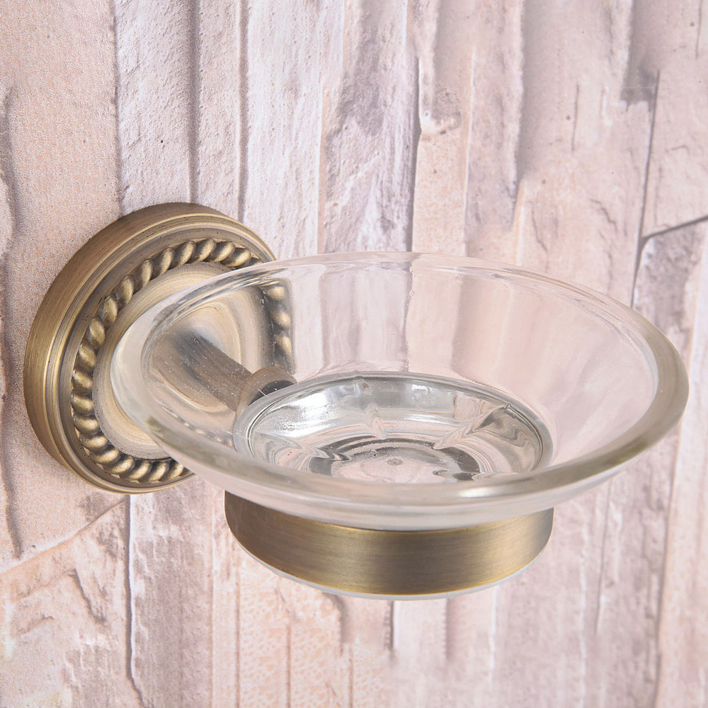Glass Soap Dish - Soap Dishes Antique Brass Soap Basket
