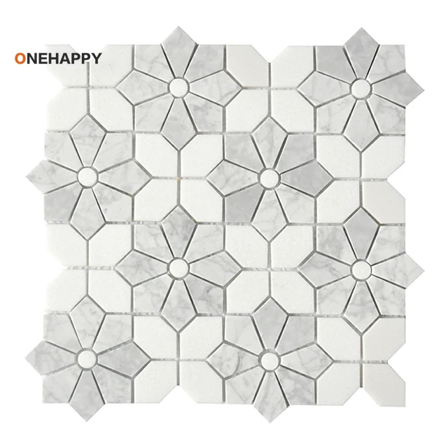 Home Bathroom Tiles Design - Mosaic Marble Tile for Kitchen and