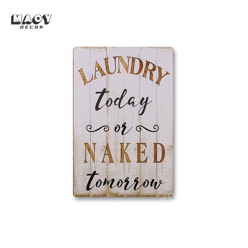 Slogan Metal Tin Sign Laundry  - Home Bathroom Wall Art recension och pris