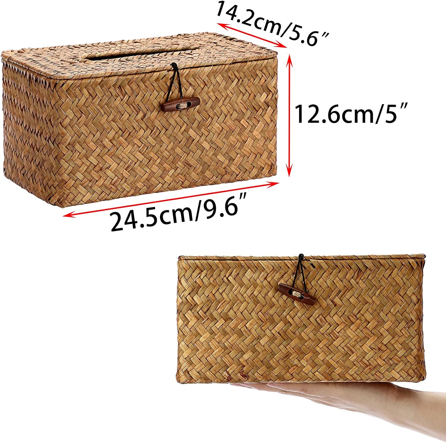 Large Rectangle Seagrass Tissu - Home Bathroom Images recension och pris