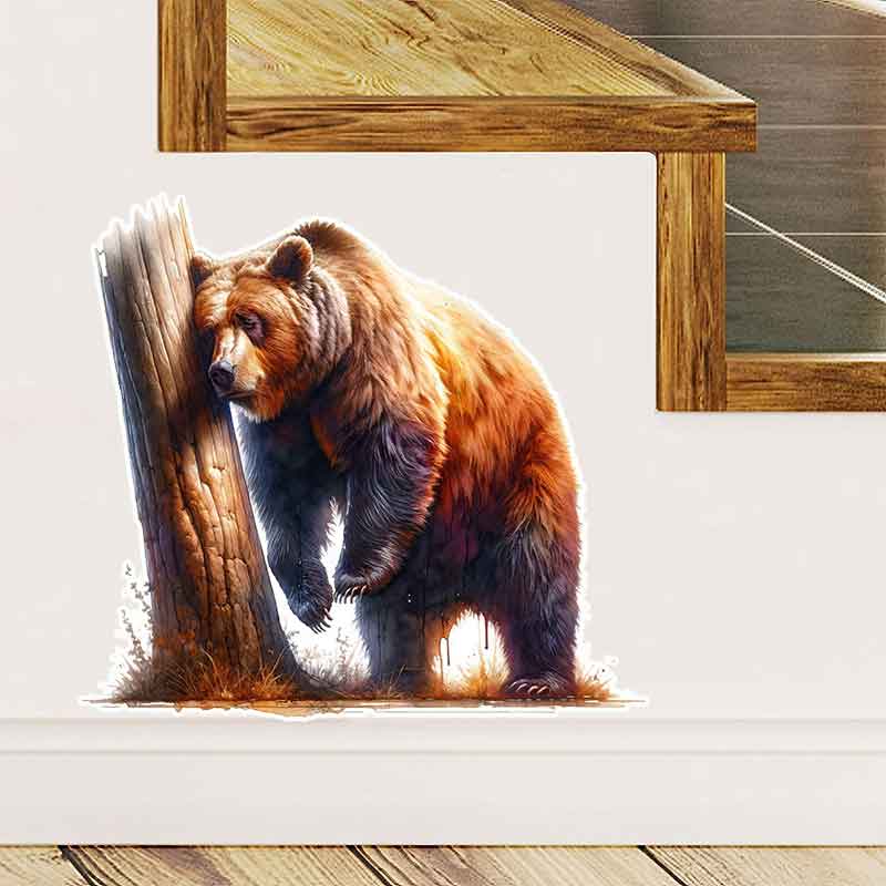Whimsical Drunk Bear Stickers- - Home Bathroom Tiles Design recension och pris