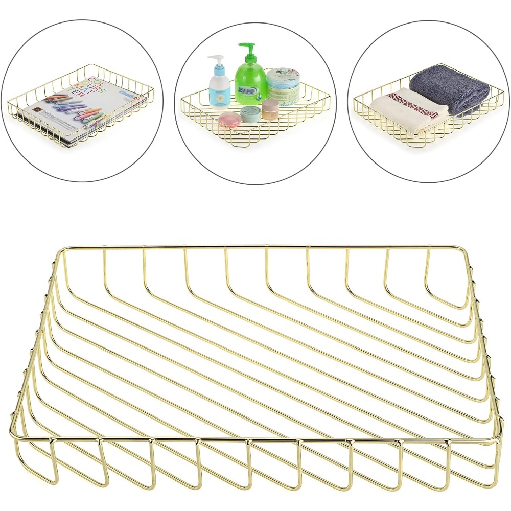 Elegant Gold Wire Desk Tray fo - Home Bathroom Images recension och pris