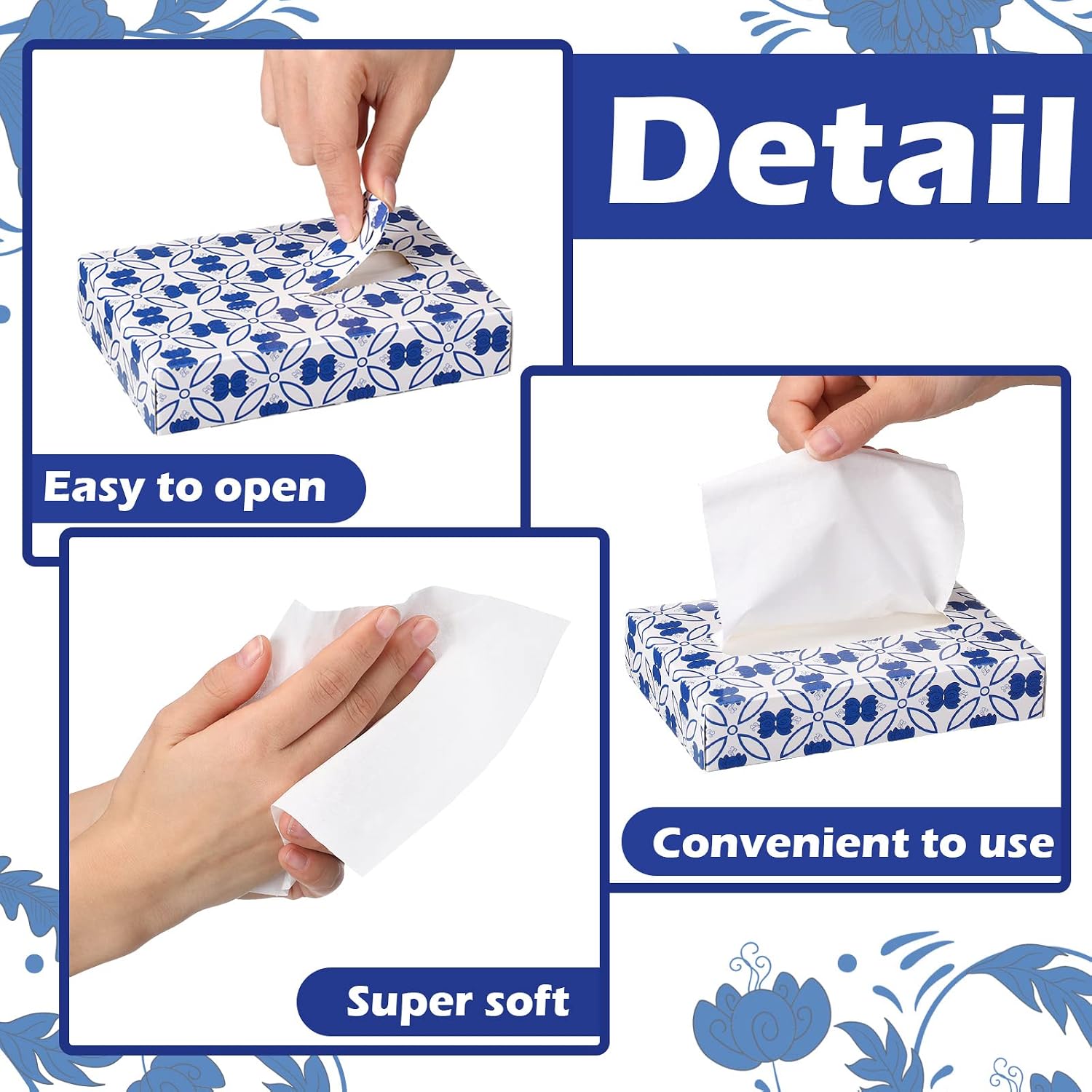 24 Packs 960 Sheets Facial Tis - Home Bathroom Images recension och pris