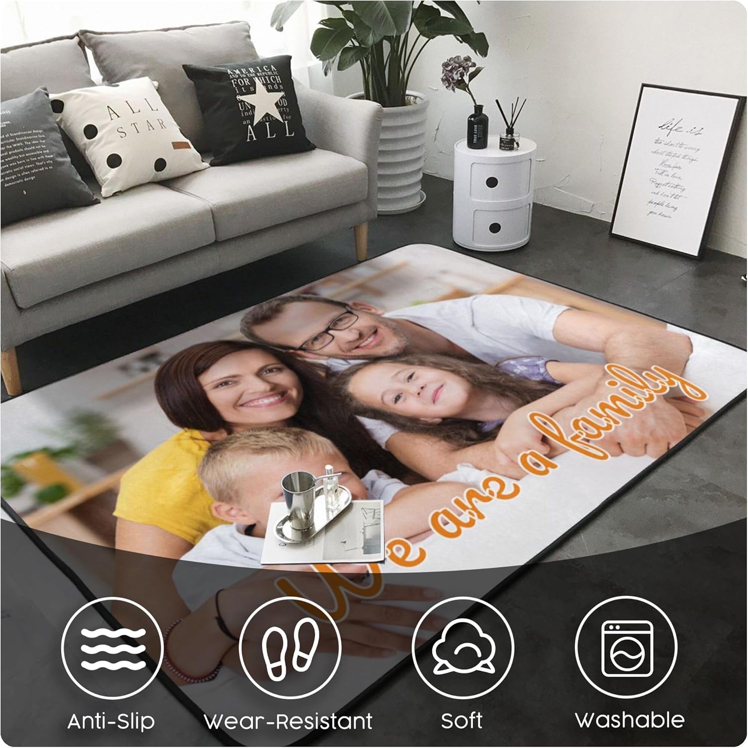 Custom Rug Personalized Area C - Home Bathroom Images recension och pris