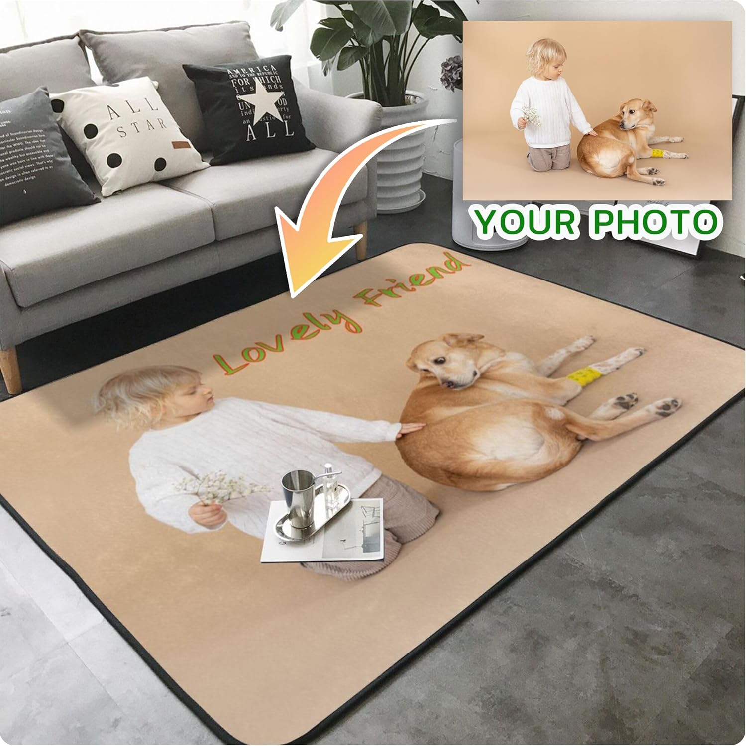 Custom Rug Personalized Area C - Home Bathroom Images recension och pris