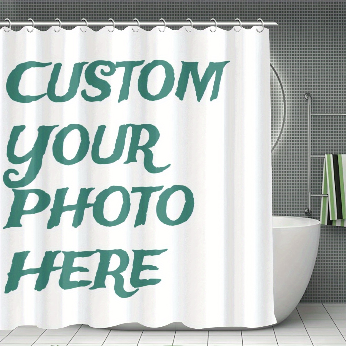 Custom Photo Shower Curtain, P - Home Bathroom Images recension och pris