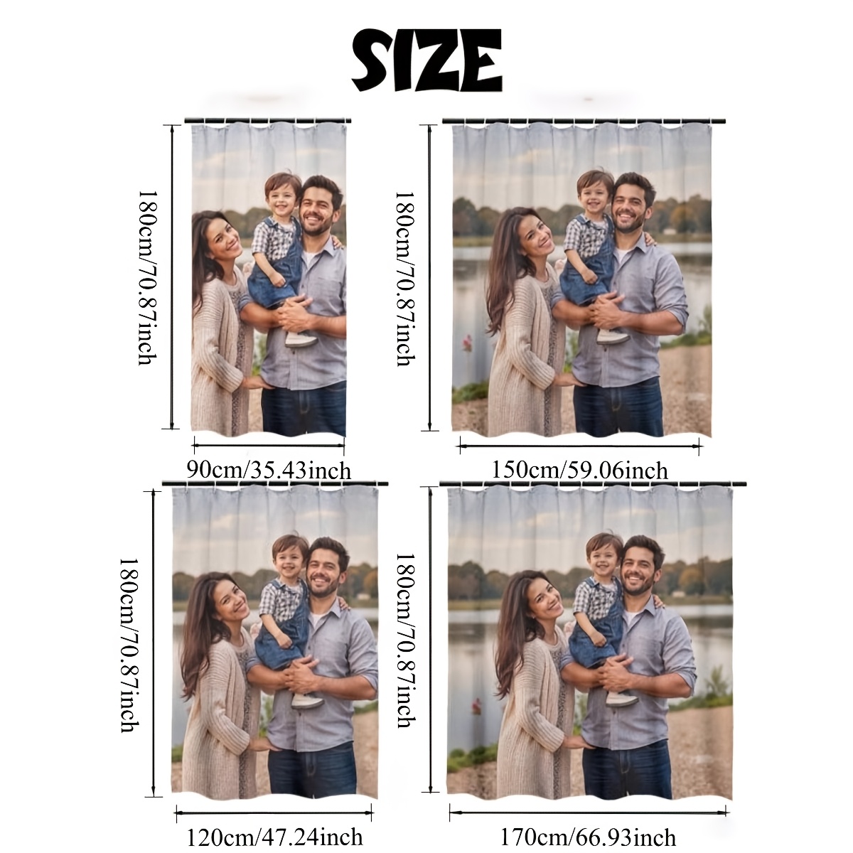 Custom Photo Shower Curtain, P - Home Bathroom Images recension och pris