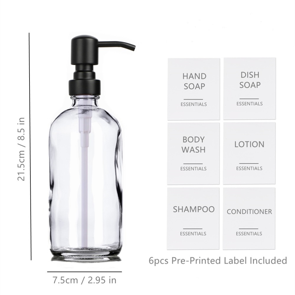 Clear Glass Soap Dispenser, Ba - Glass Soap Dish recension och pris