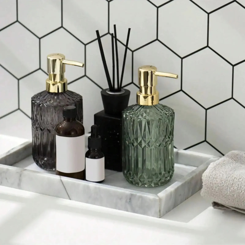 400ML Manual Liquid Soap Dispe - Glass Soap Dish recension och pris