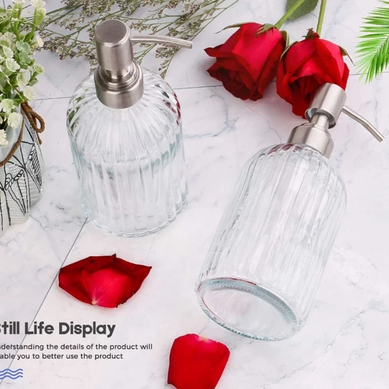 Soap Dispenser Bathroom Clear  - Glass Soap Dish recension och pris