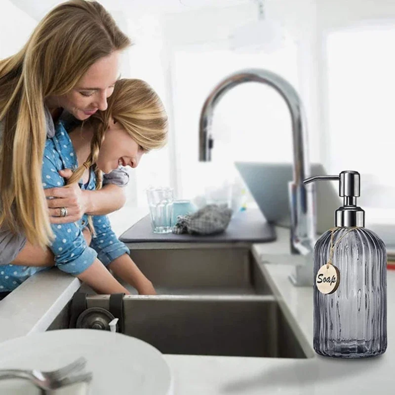 Soap Dispenser Bathroom Clear  - Glass Soap Dish recension och pris