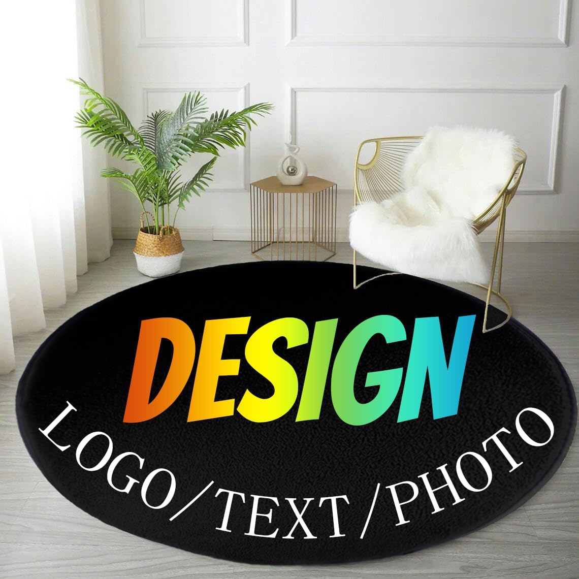 Custom Round Rug Personalized  - Home Bathroom Images recension och pris