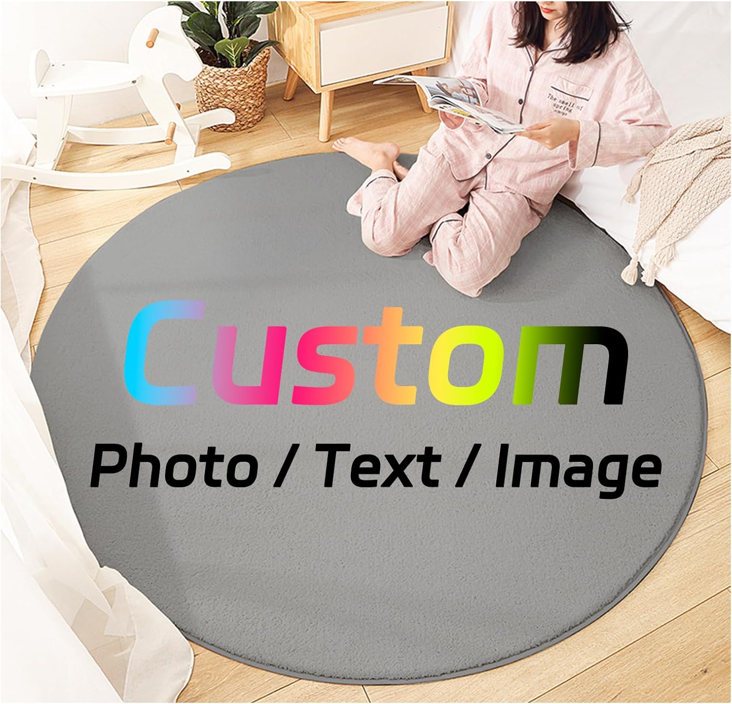 Custom Round Rug Personalized  - Home Bathroom Images recension och pris