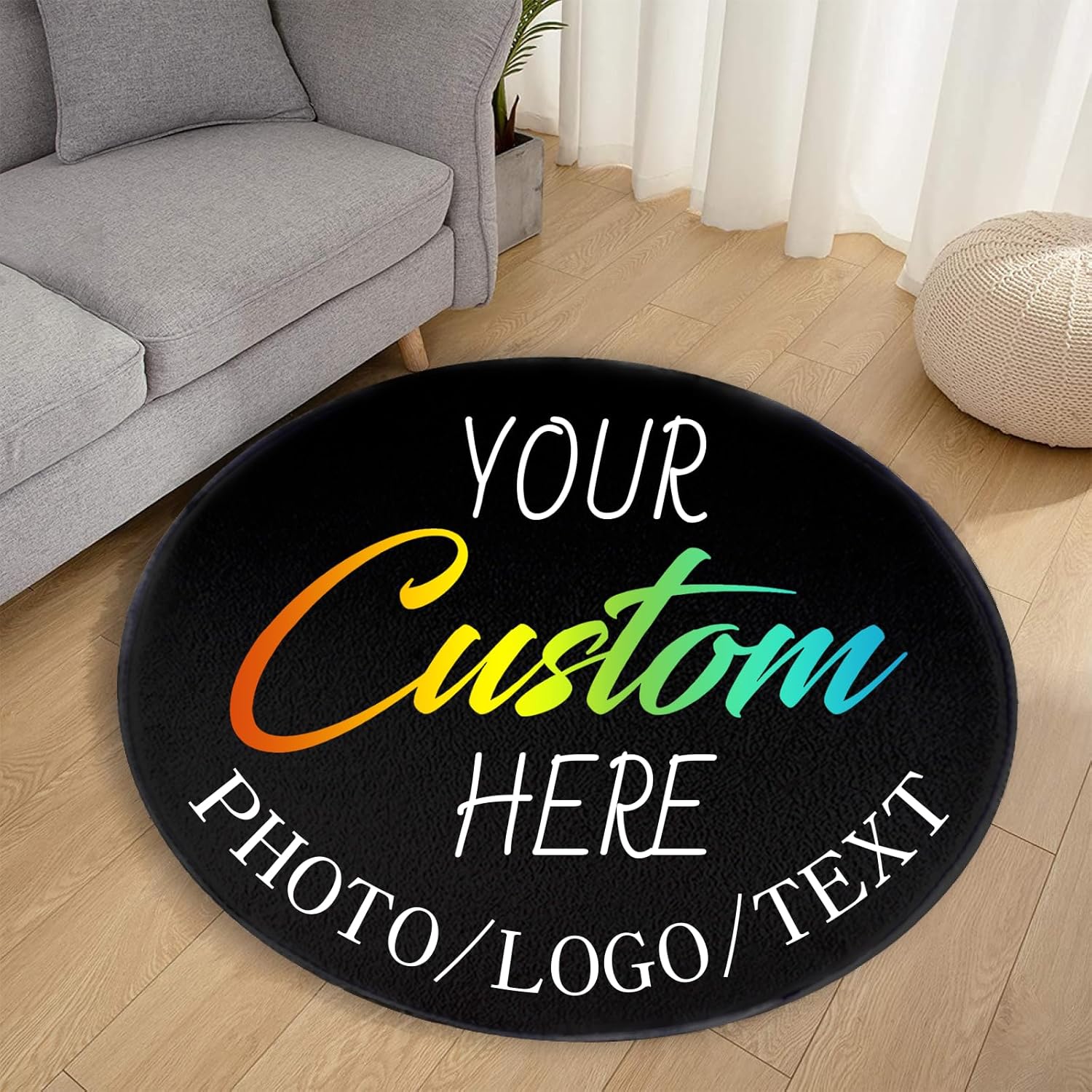 Custom Round Rug Personalized  - Home Bathroom Images recension och pris