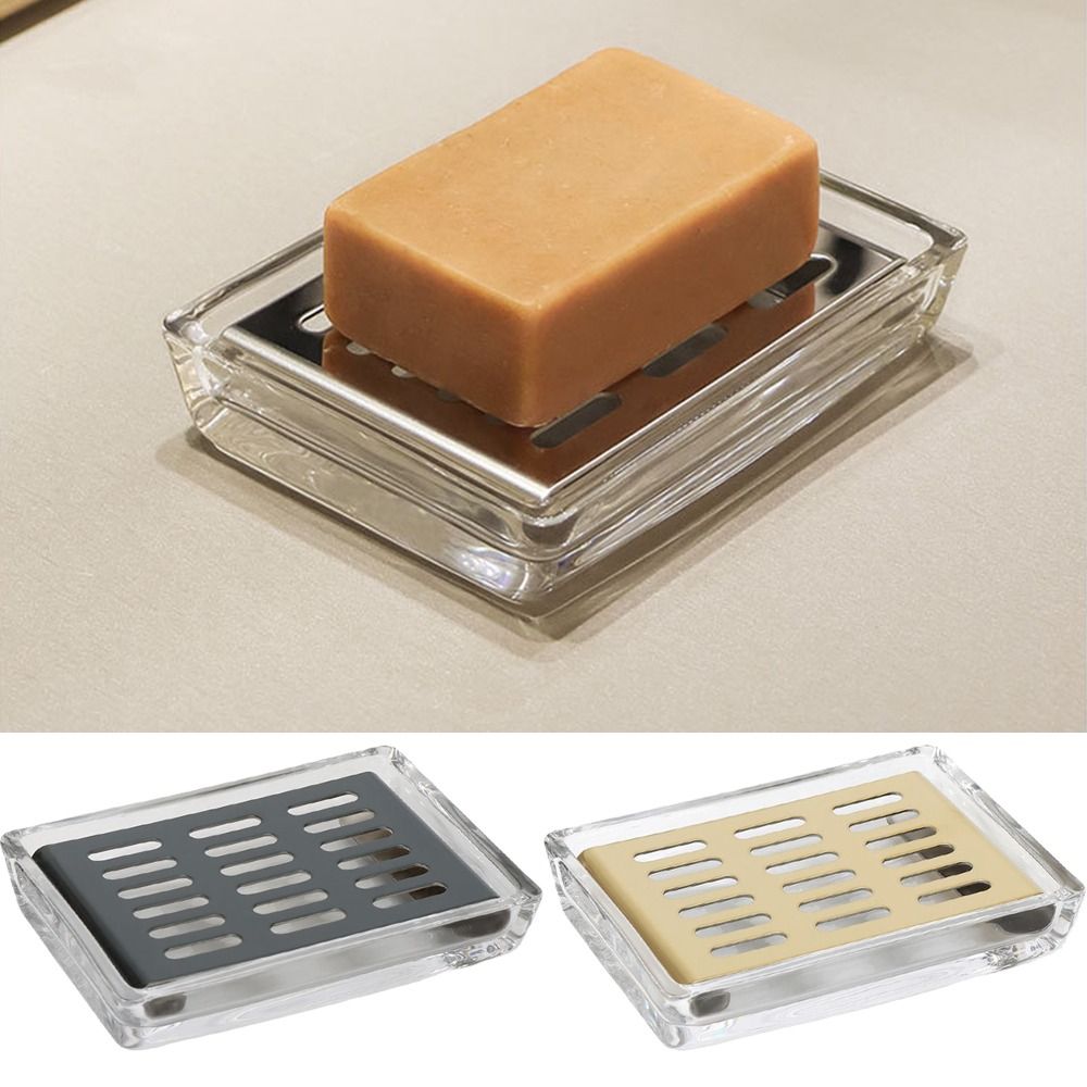 High-end Stainless Steel Glass - Glass Soap Dish recension och pris