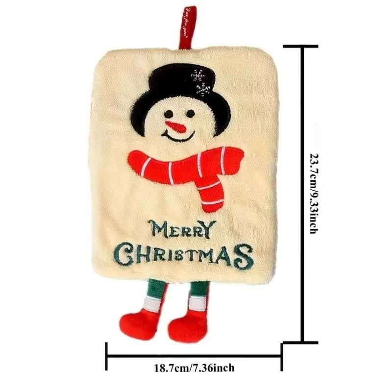 Xmas Hanging Hand Towel Coral  - Home Bathroom Design recension och pris