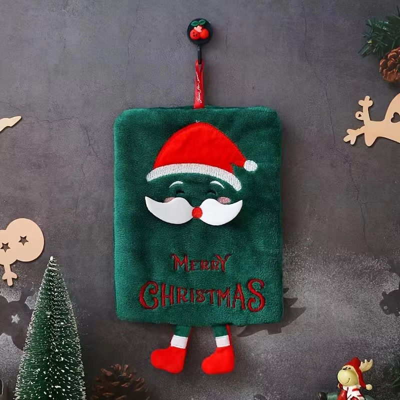 Xmas Hanging Hand Towel Coral  - Home Bathroom Design recension och pris