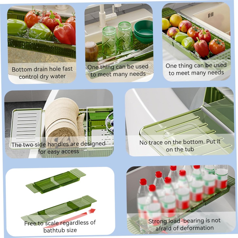 New Adjustable Bathtub Caddy T - Bath Caddy Tray recension och pris