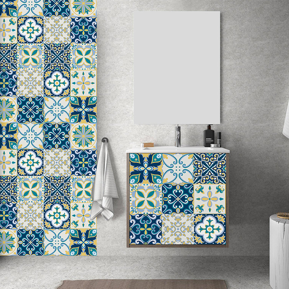 20pcs PVC Peel Sticker Tile Wa - Home Bathroom Tiles Design recension och pris