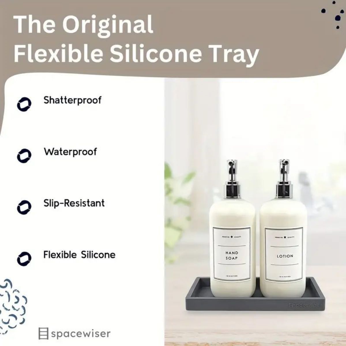 Silicone tray for bathroom cou - Bath Caddy Tray recension och pris