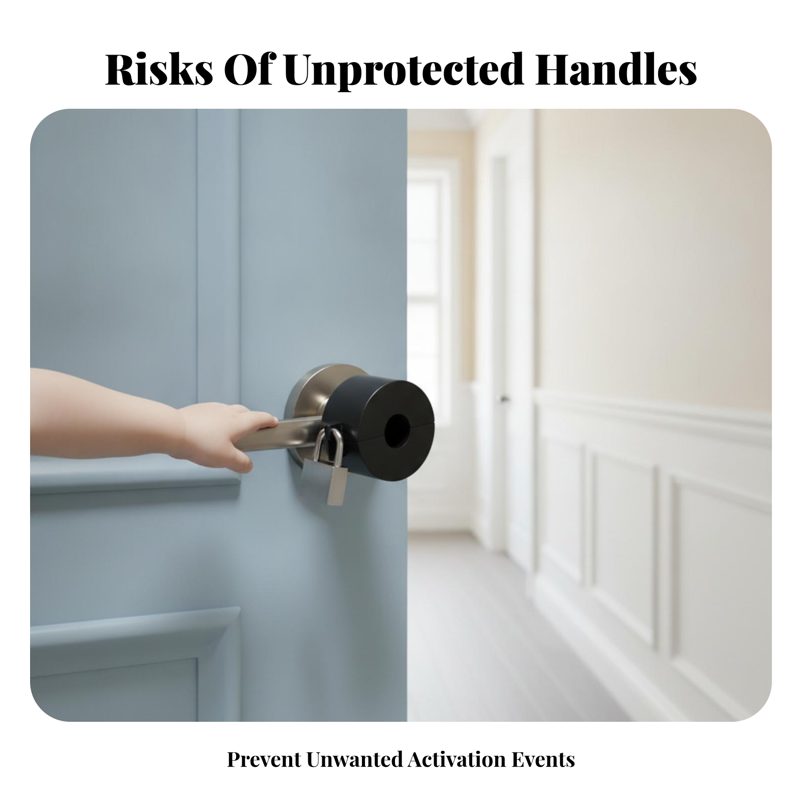 Door Knob Lockout Device Black - Home Hardware Bathroom Accessories recension och pris