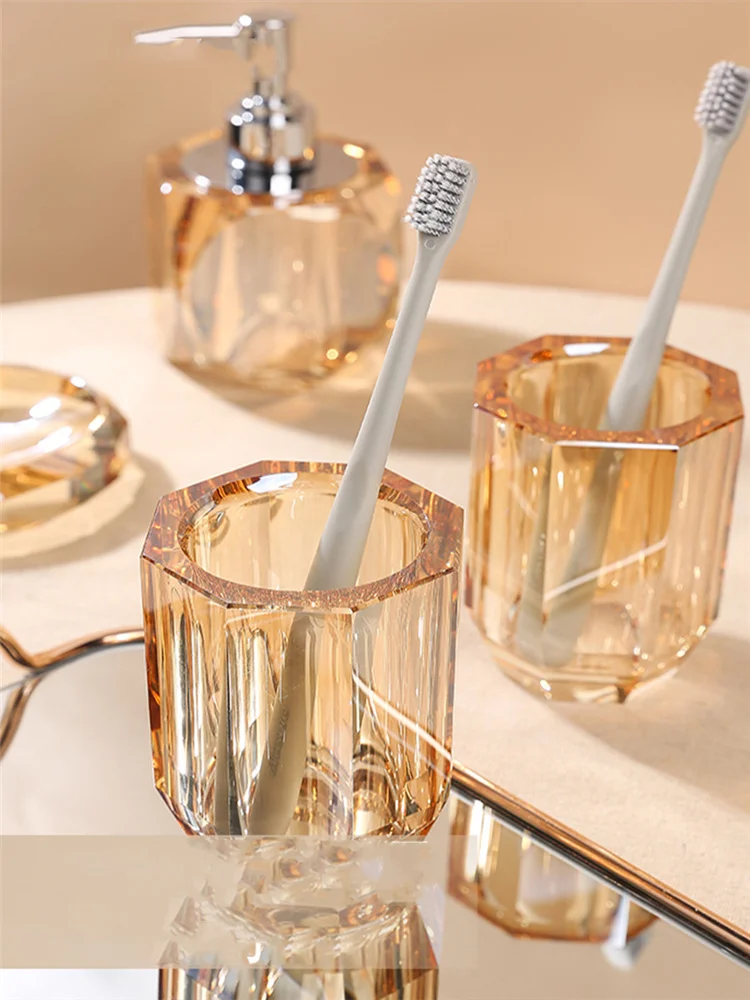 Bathroom Set Crystal Glass Liq - Glass Soap Dish recension och pris