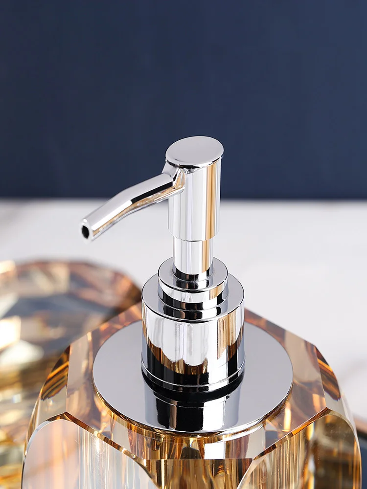 Bathroom Set Crystal Glass Liq - Glass Soap Dish recension och pris
