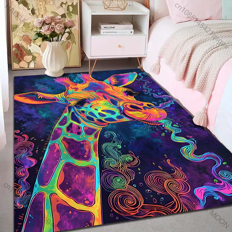 1PC Colorful artistic giraffe  - Home Bathroom Images recension och pris