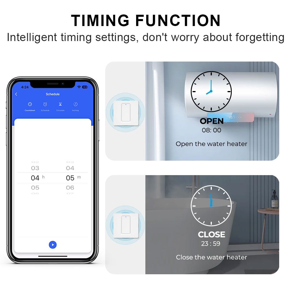 Smart Water Heater Switch/WiFi - Bathroom Home Improvement recension och pris