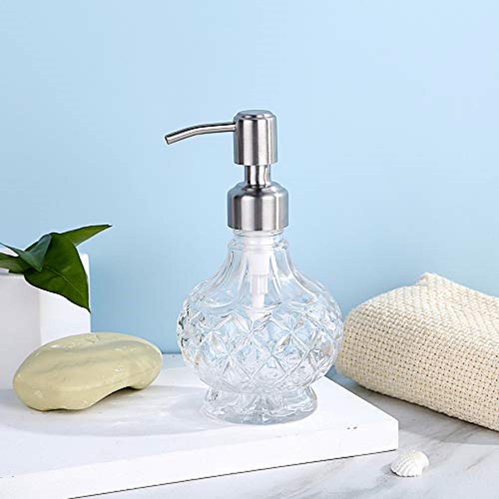 Soap Dispenser with Stainless  - Glass Soap Dish recension och pris
