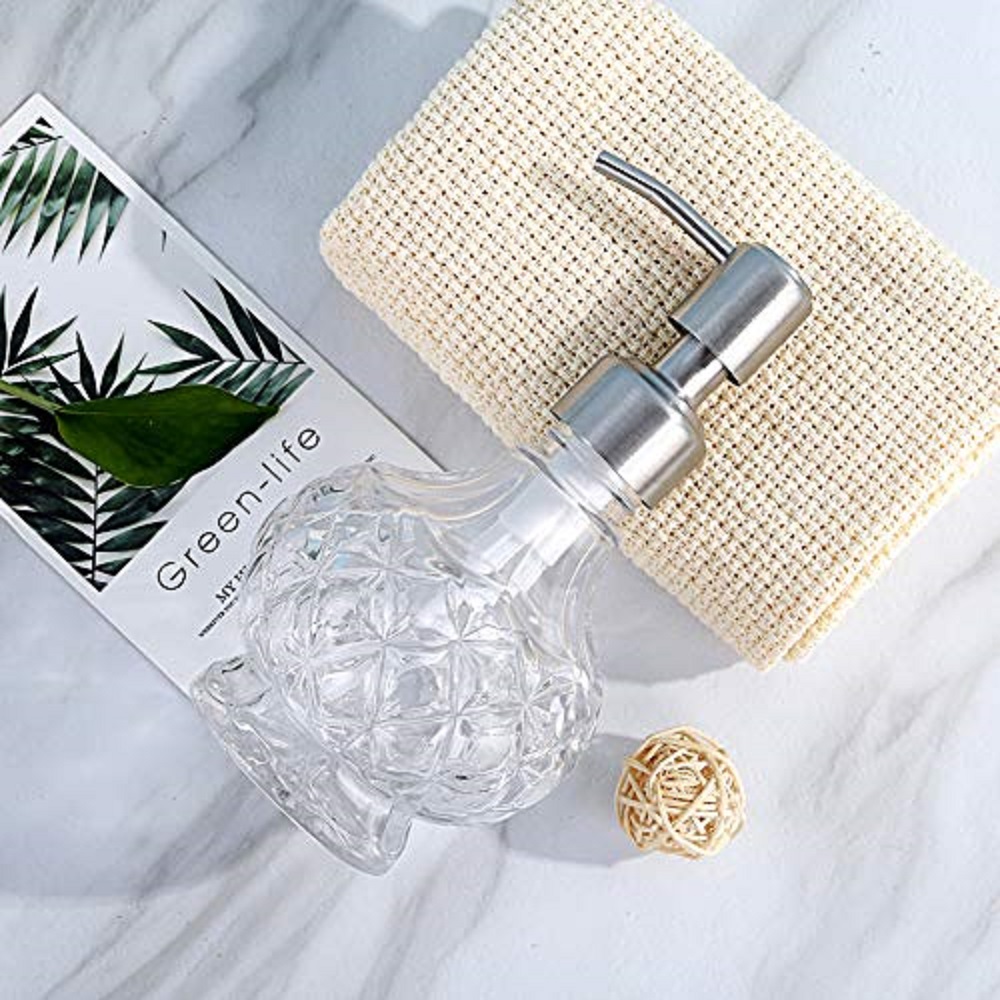Soap Dispenser with Stainless  - Glass Soap Dish recension och pris
