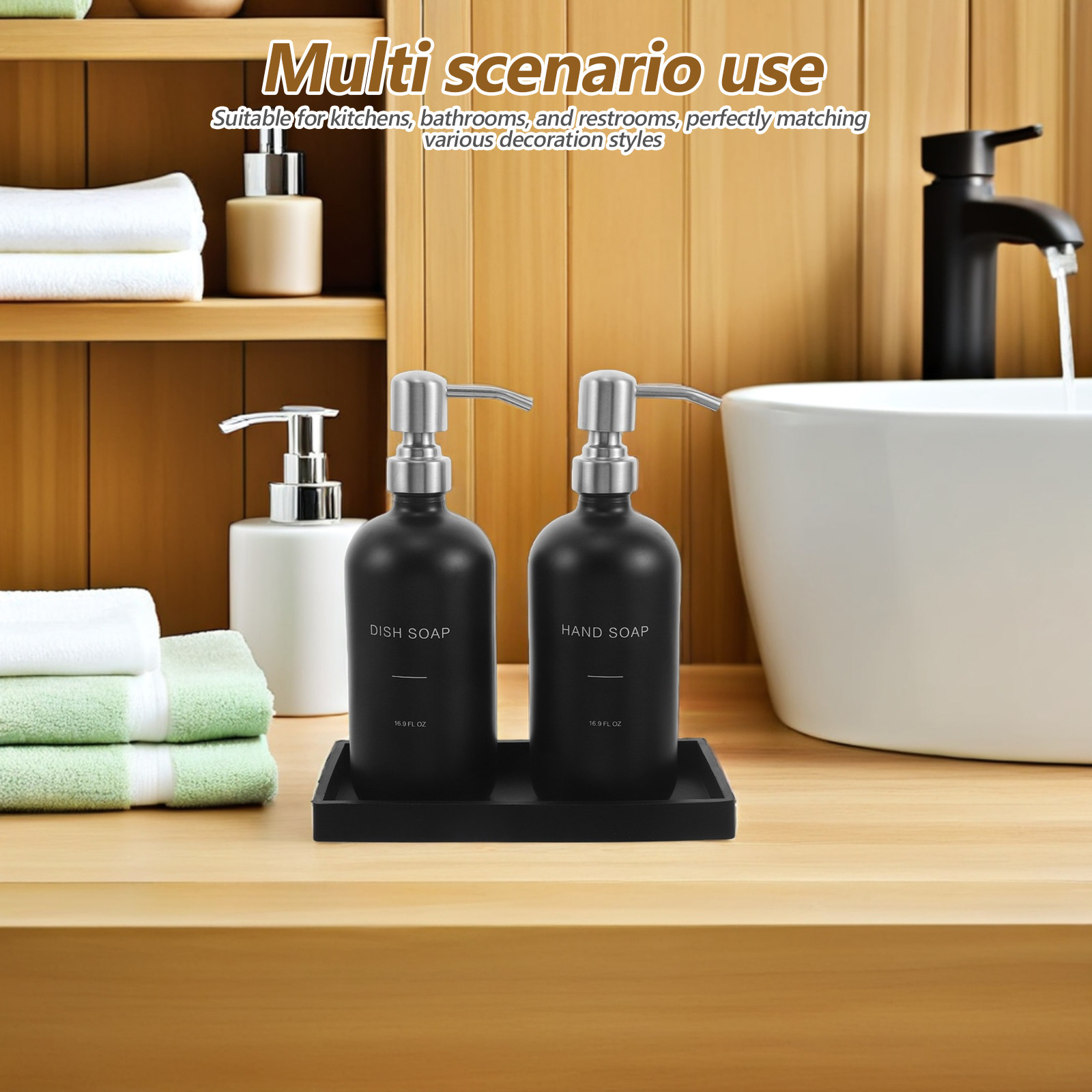 1Set Glass Soap Dispenser Set  - Glass Soap Dish recension och pris