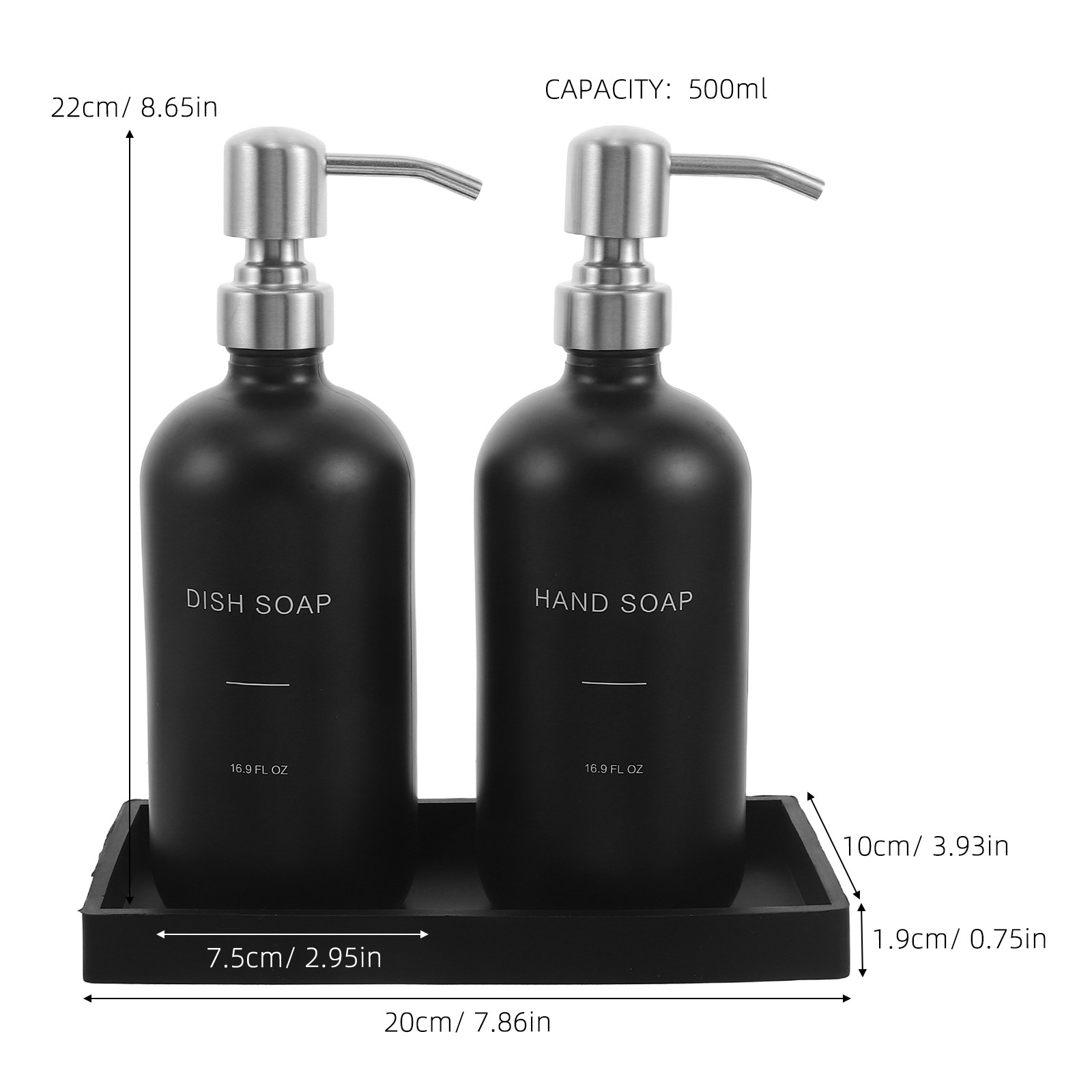 1Set Glass Soap Dispenser Set  - Glass Soap Dish recension och pris