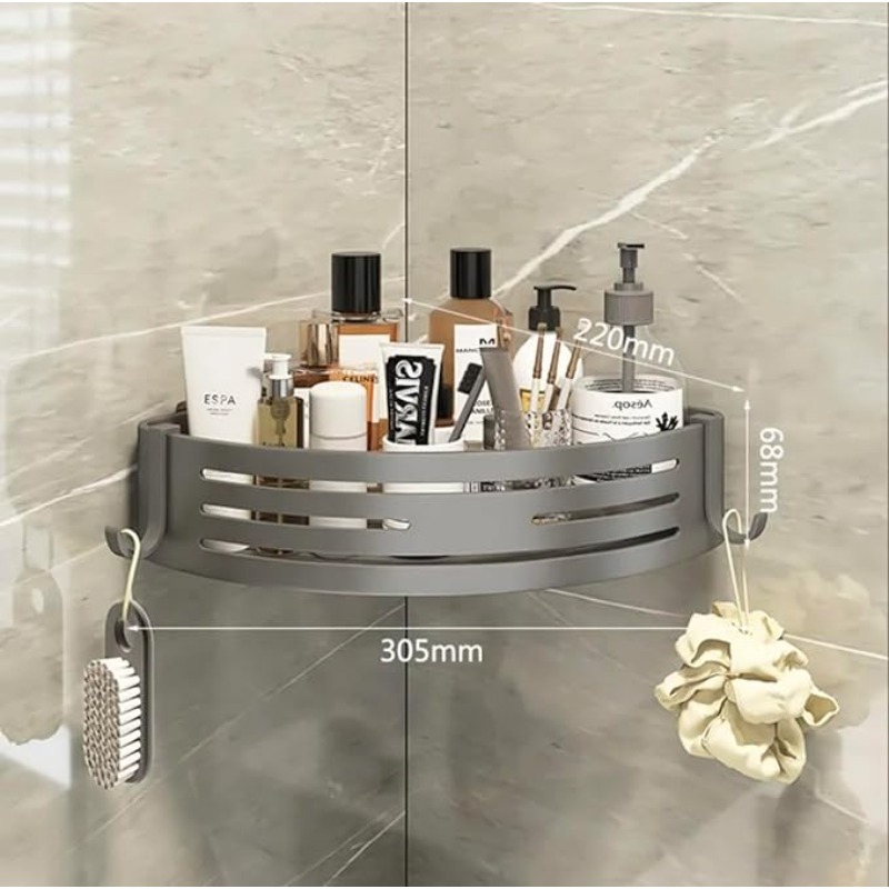 Adhesive or Drilling Corner Sh - Bath Caddy Tray recension och pris