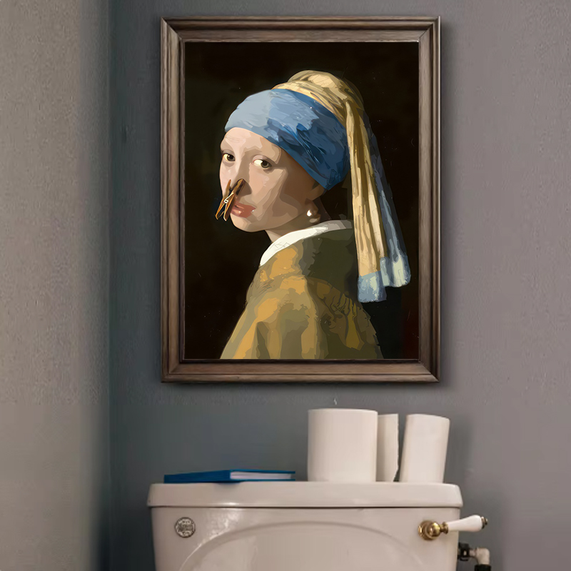 1pc Funny Abstract Bathroom To - Home Bathroom Design recension och pris