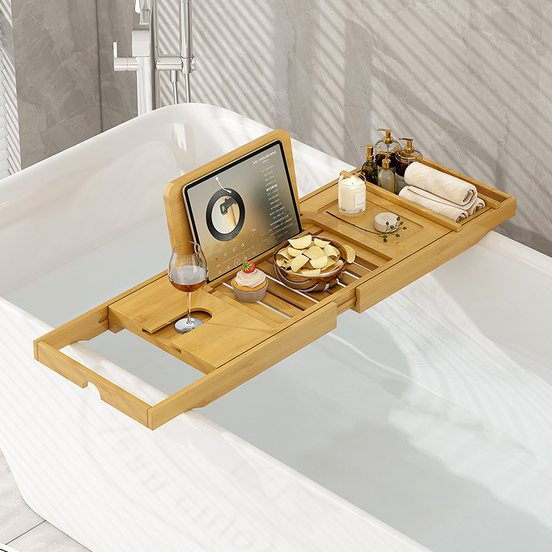 Luxury Expandable Bathtub Cadd - Bath Caddy Tray recension och pris