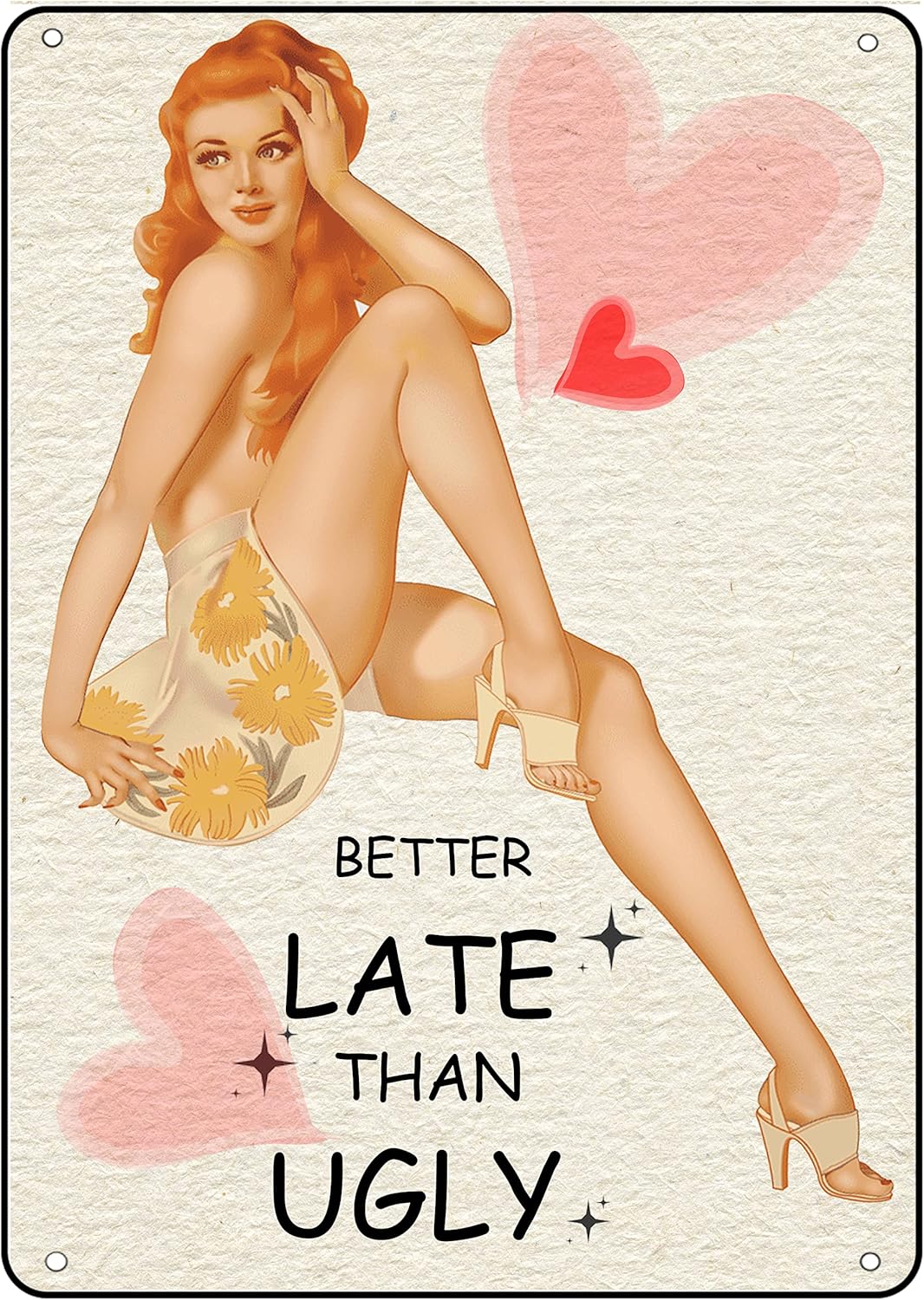 Bathroom Home Pin Up Girl Meta - Home Bathroom Wall Art recension och pris