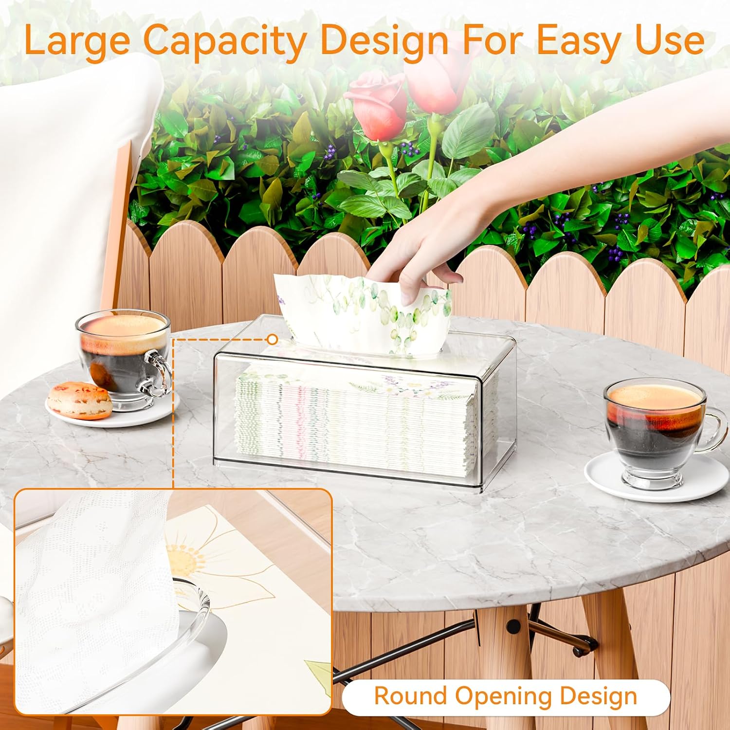 Acrylic Tissue Box Holder Rect - Home Bathroom Images recension och pris