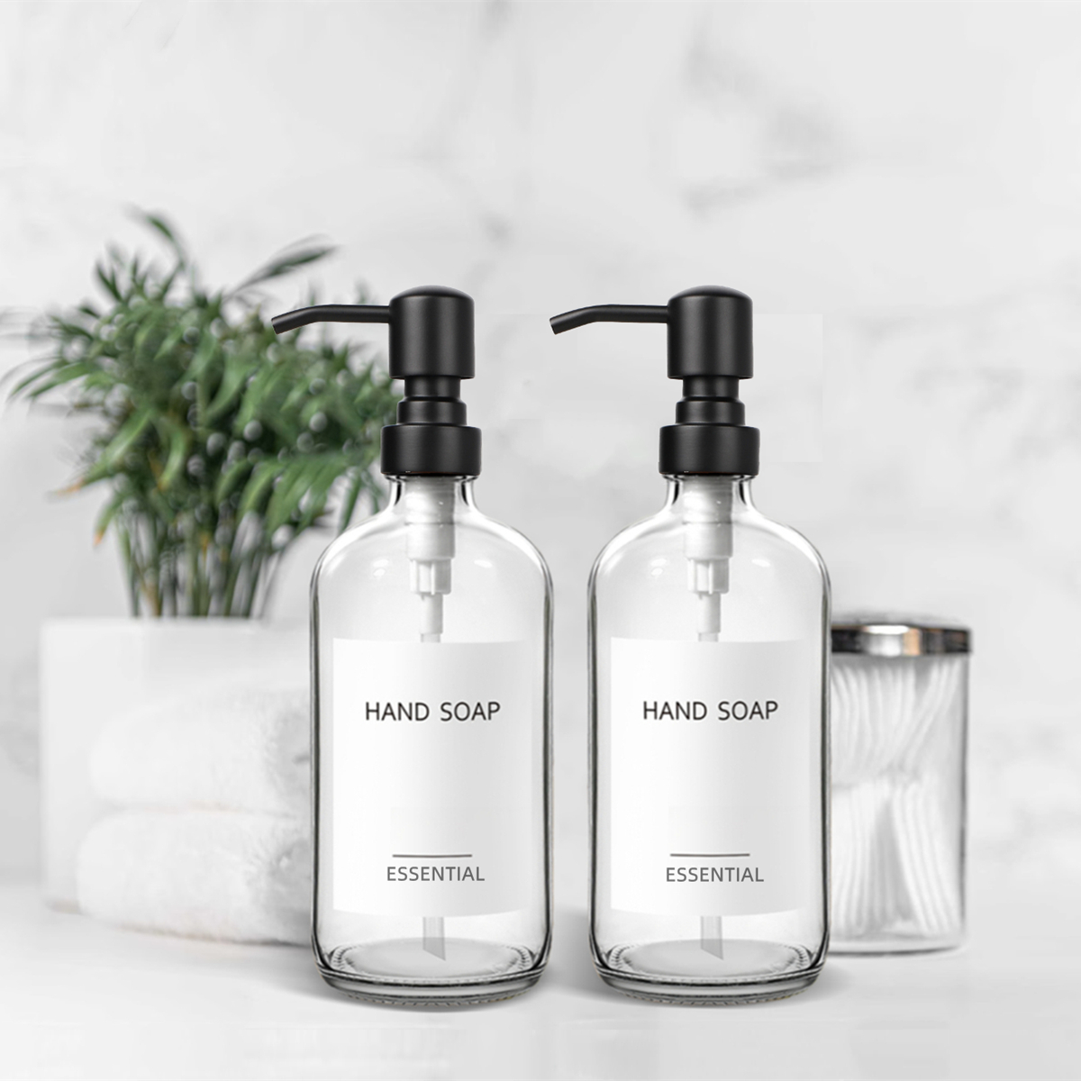 Clear Glass Soap Dispenser Set - Glass Soap Dish recension och pris