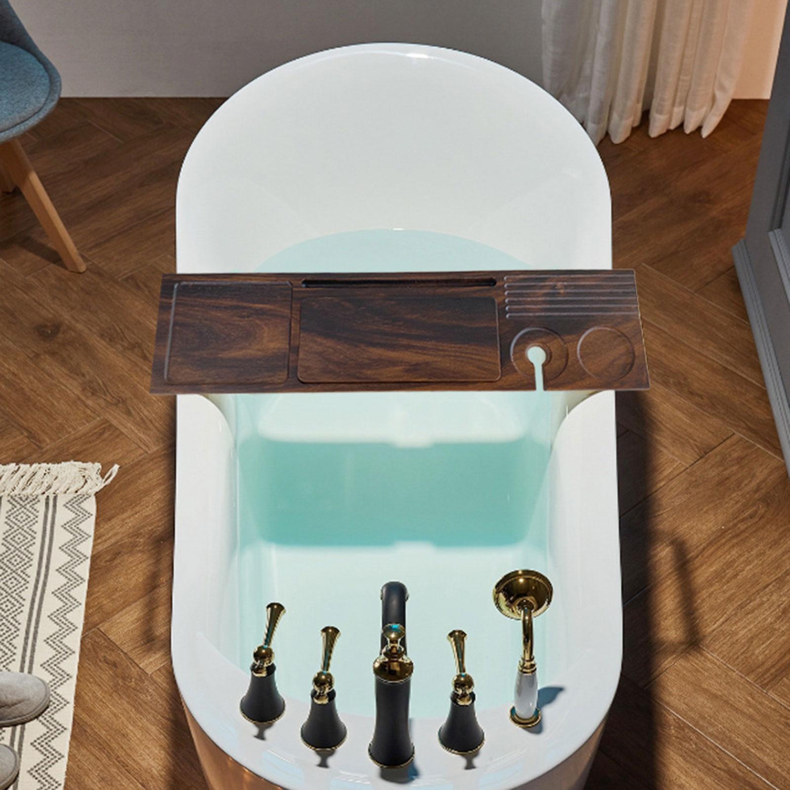 Premium Walnut Bath Tray for T - Bath Caddy Tray recension och pris