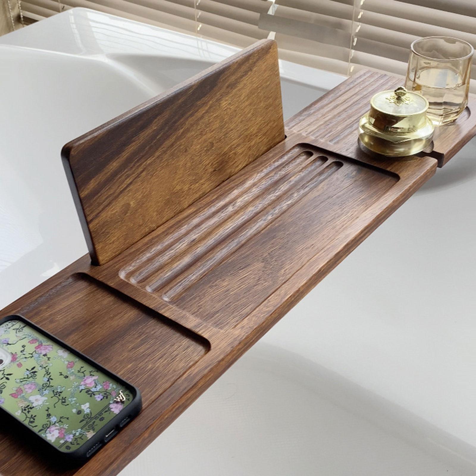 Premium Walnut Bath Tray for T - Bath Caddy Tray recension och pris
