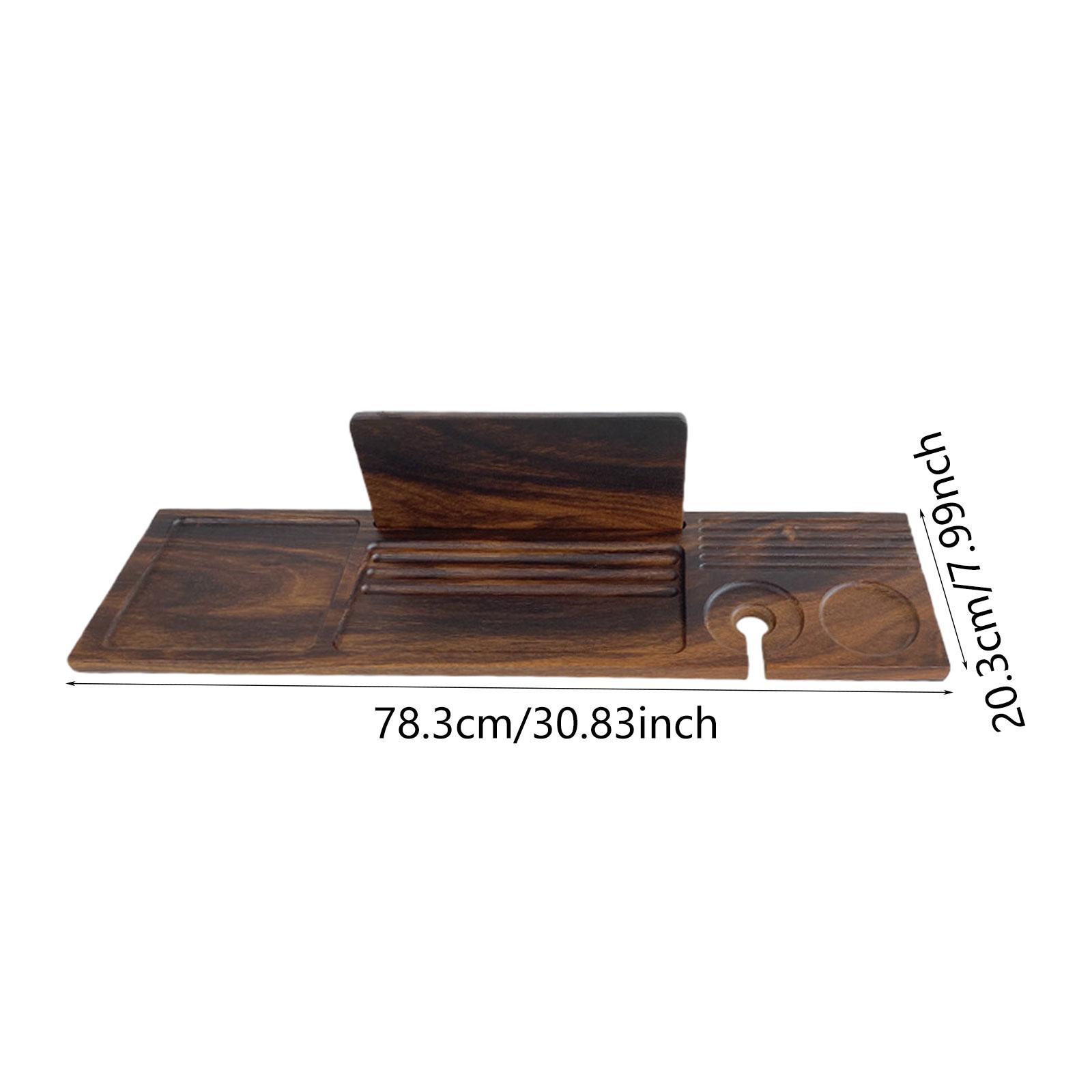Premium Walnut Bath Tray for T - Bath Caddy Tray recension och pris