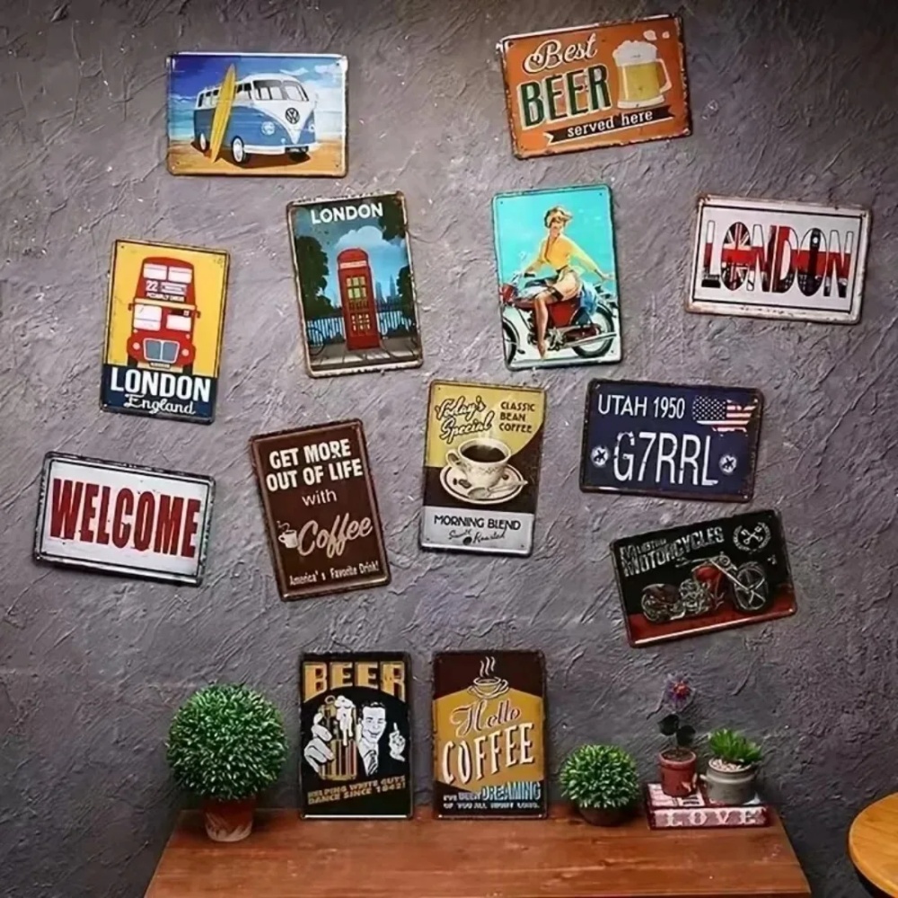 CIFBUY Vintage Funny Cat Alumi - Home Bathroom Wall Art recension och pris