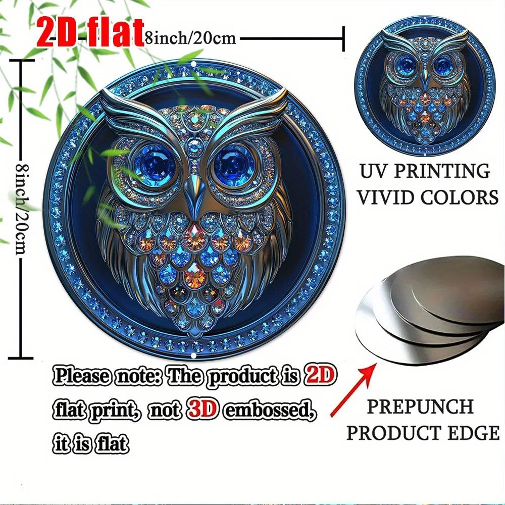 CIFBUY 2D Flat Round Aluminum  - Home Bathroom Wall Art recension och pris